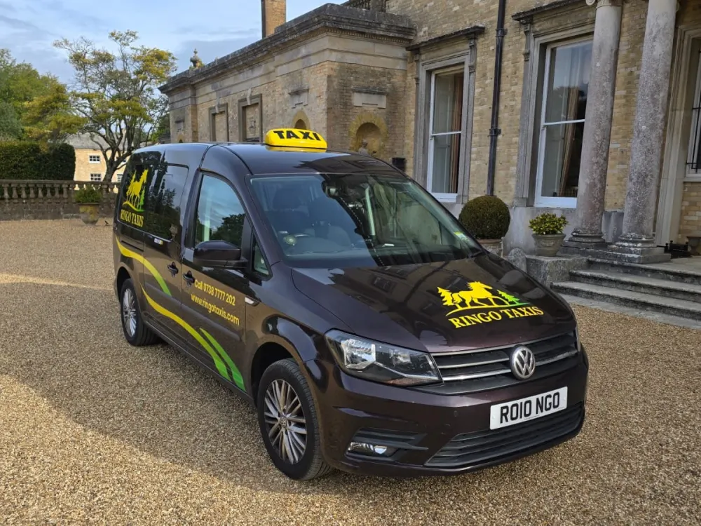 Ringo's Taxis branded wheelchair accessible taxi